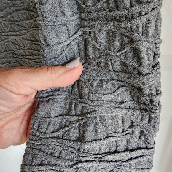 Monari Italia  In Cool Crinkle knit  fabric Gray Size 12 - Picture 6 of 10